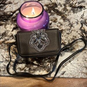 Brighton Elegant dark brown Embellished Women's small crossbody